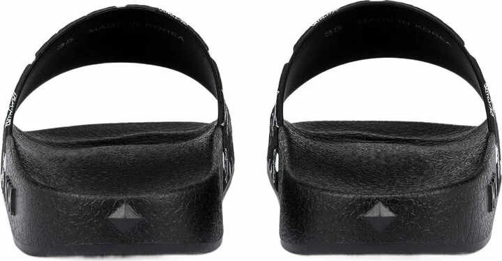 Men's Monogram Print Rubber Slides - Image 4
