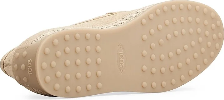 Men's Monogrammed Suede Slip-On Loafers - Naturale Chiaro - Size 6.5 - Image 4