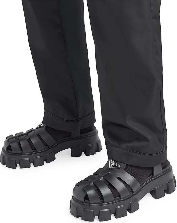 Men's Monolith Rubber Sandals - Black - Size 11 - Image 2