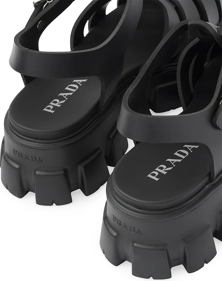 Men's Monolith Rubber Sandals - Black - Size 11 - Image 5