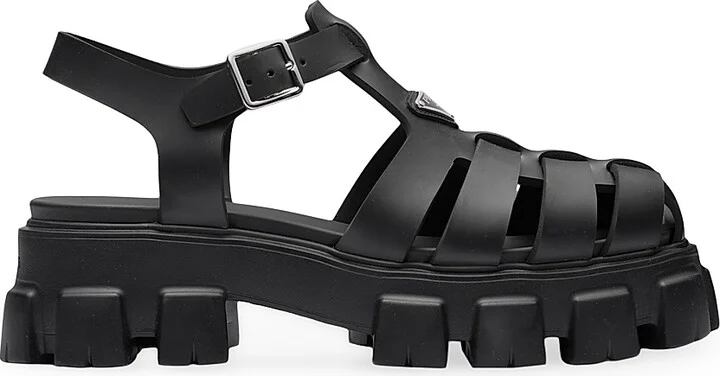 Men's Monolith Rubber Sandals - Black - Size 11