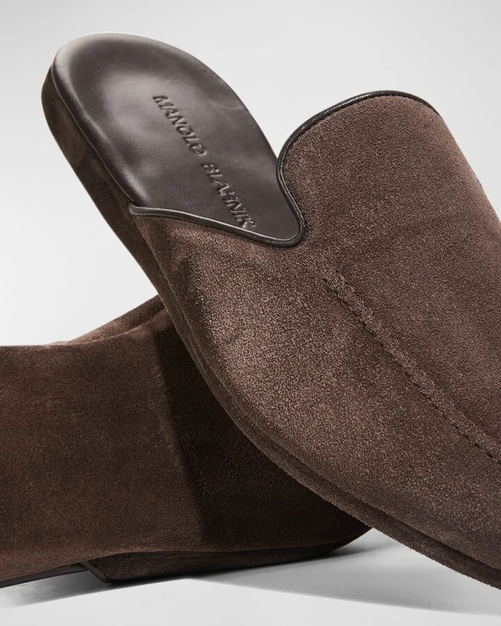 Men's Montague Suede Mules - Image 4