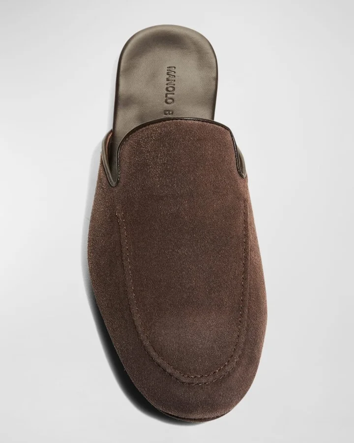 Men's Montague Suede Mules - Image 8