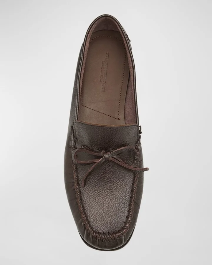 Men's Montauk Grained Leather Loafers - Image 2