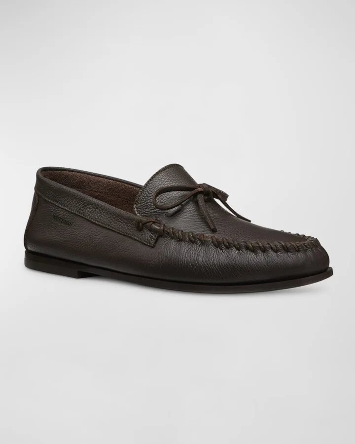 Men's Montauk Grained Leather Loafers - Image 4
