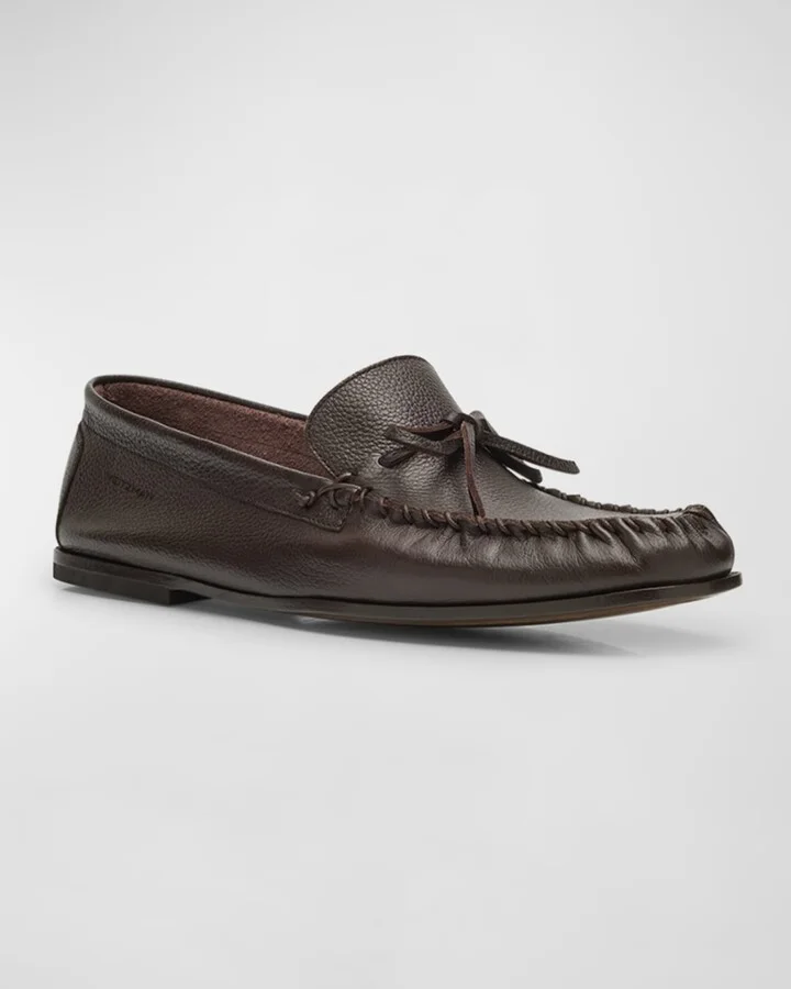 Men's Montauk Grained Leather Loafers - Image 5