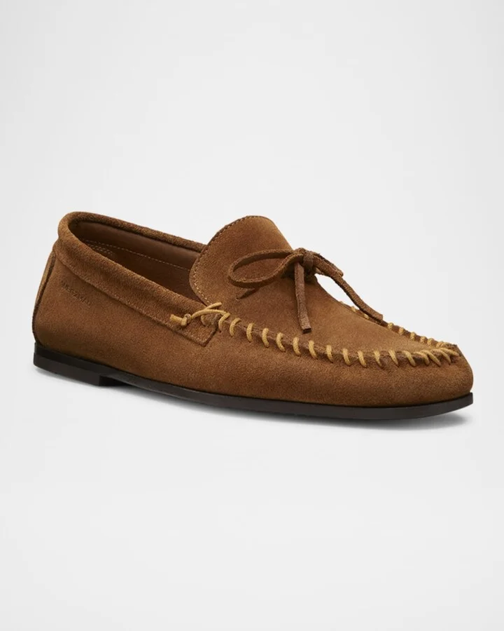 Men's Montauk Suede Moccasin Loafers - Image 4