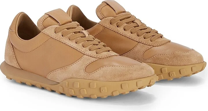 Men's Moon Low-Top Leather Sneakers - Cereal - Size 7 - Image 2