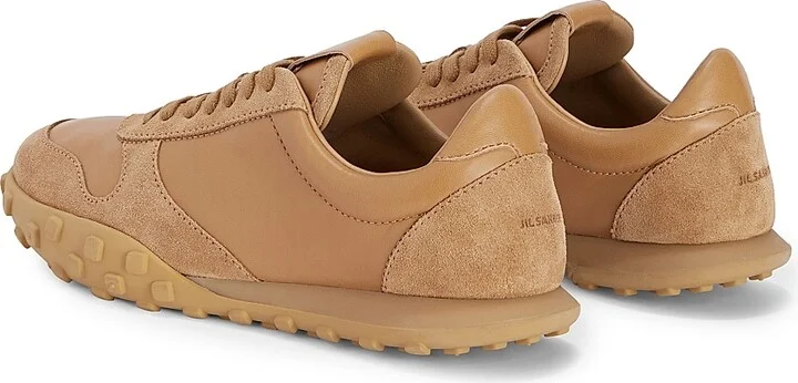 Men's Moon Low-Top Leather Sneakers - Cereal - Size 7 - Image 3