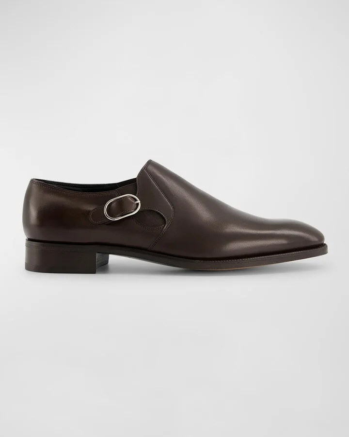 Men's Moorfield Leather Monk Strap Loafers