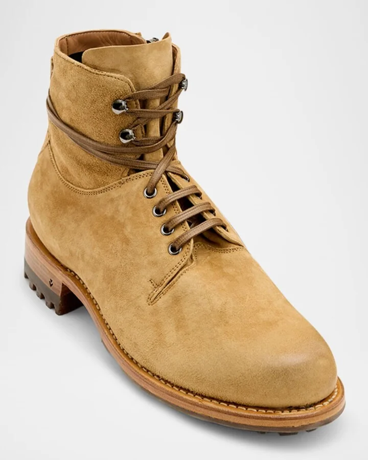 Men's Moto Suede Work Boots - Image 2