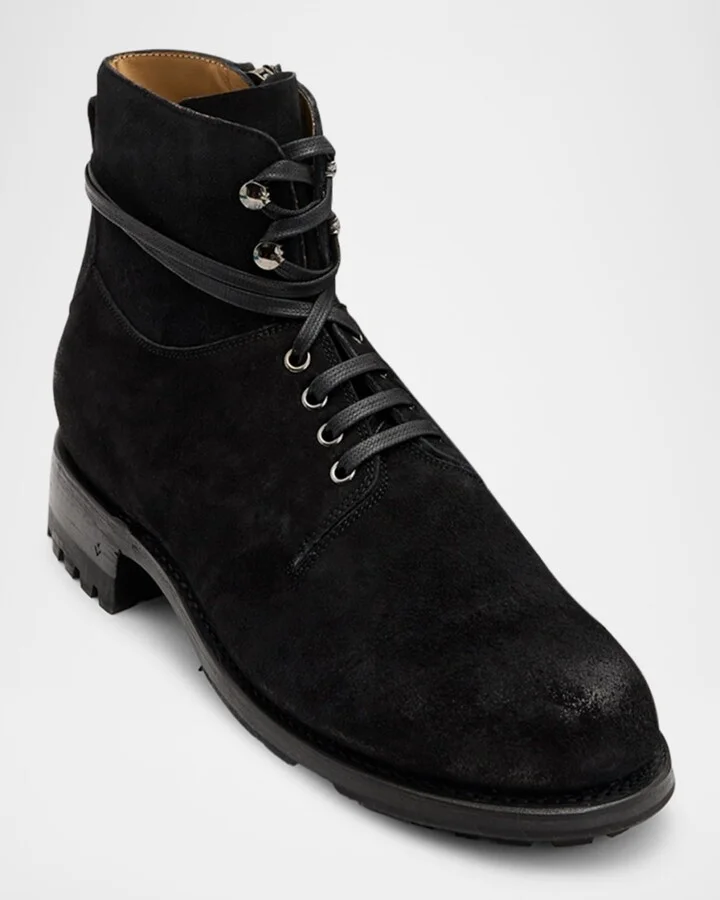 Men's Moto Suede Work Boots - Image 4