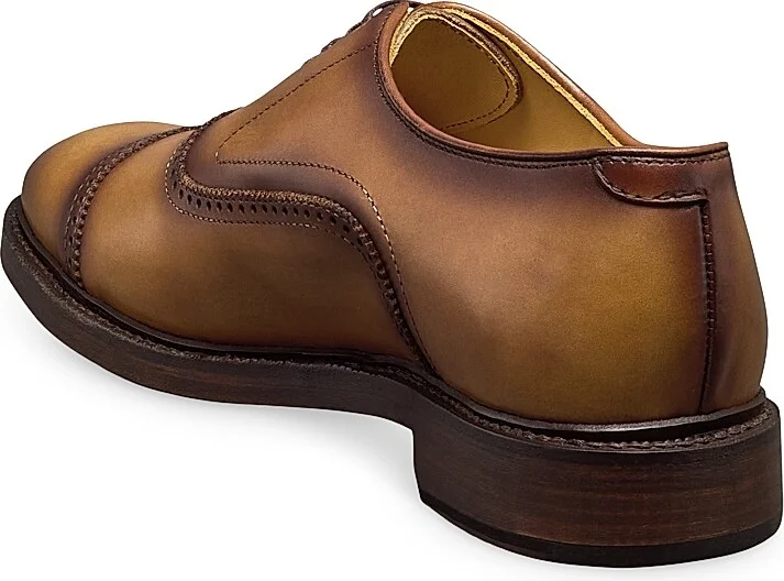 Men's Murray Brogue Leather Oxfords - Walnut - Size 9.5 - Image 2