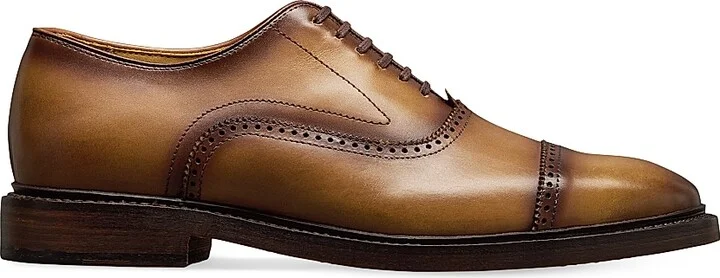 Men's Murray Brogue Leather Oxfords - Walnut - Size 9.5