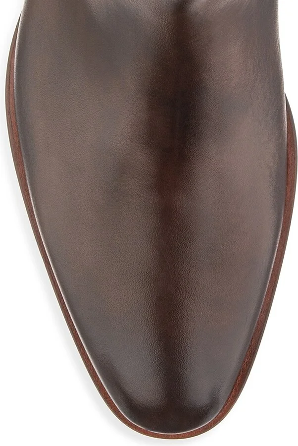 Men's Myles Leather Chelsea Boots - Crust Marrone - Size 6.5 - Image 3