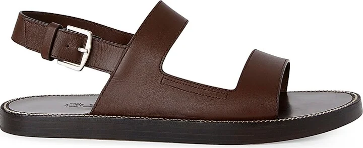 Men's Nama Walk Silky Leather Sandals - Testa Di Moro - Size 8