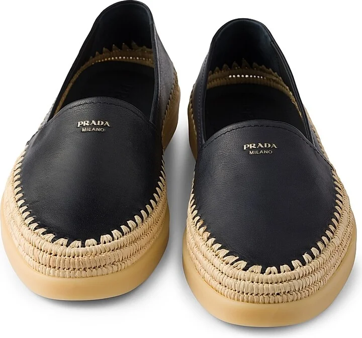Men's Nappa Leather Espadrilles Loafers - Brown - Size 6 - Image 7
