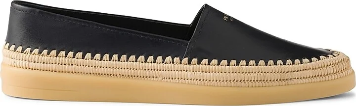 Men's Nappa Leather Espadrilles Loafers - Brown - Size 6 - Image 8