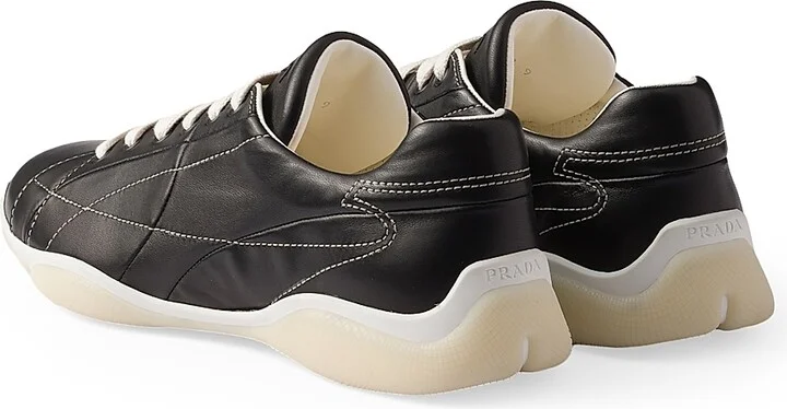 Men's Nappa Leather Sneakers - White - Size 5 - Image 6