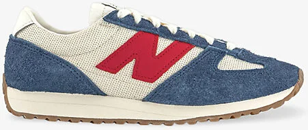 Mens Navy 471 Woven Low-Top Trainers 4.5