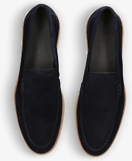 Mens Navy Altea Suede Loafers Eur 45 / 11 Uk Men - Image 2