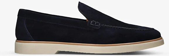 Mens Navy Altea Suede Loafers Eur 45 / 11 Uk Men