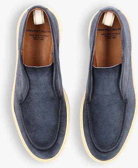 Mens Navy Bones Slip-On Suede Boots Eur 43 / 9 Uk Men - Image 2