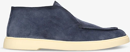 Mens Navy Bones Slip-On Suede Boots Eur 43 / 9 Uk Men
