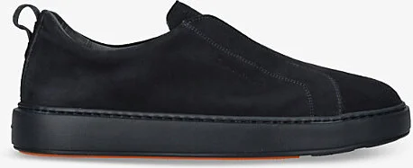 Mens Navy Clean Icon Branded Suede Trainers Eur 46 / 12 Uk Men
