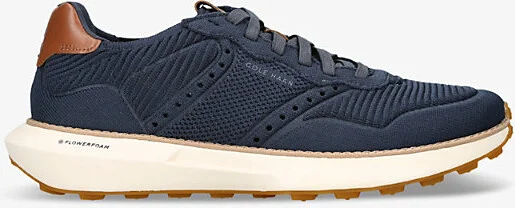 Mens Navy Grandprø Ashland Stitchlite Knitted Low-Top Trainers Eur 41 / 7 Uk Men