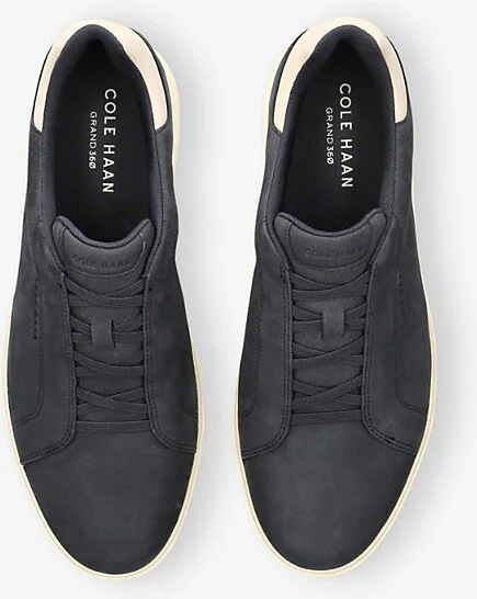Mens Navy Grandpro Slip-On Suede Low-Top Trainers Eur 43 / 9 Uk Men - Image 2