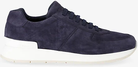 Mens Navy Livingston Low-Top Suede Trainers Eur 45 / 11 Uk Men