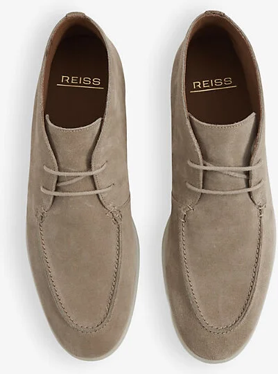 Mens Navy Loftus Lace-Up Suede Chukka Boots Eur 42 / 8 Uk Men - Image 3