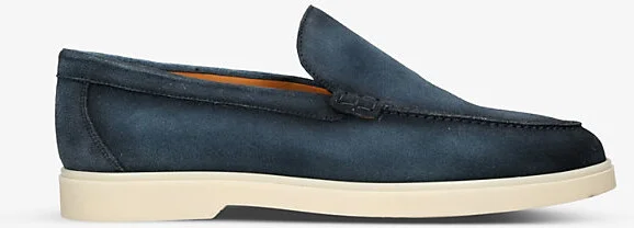 Mens Navy Paraiso Slip-On Suede Loafers Eur 45.5 / 11.5 Uk Men