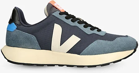 Mens Navy Paulistana Logo-Embroidered Ripstop Low-Top Trainers 5
