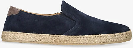 Mens Navy Round-Toe Suede Espadrilles Eur 44 / 10 Uk Men