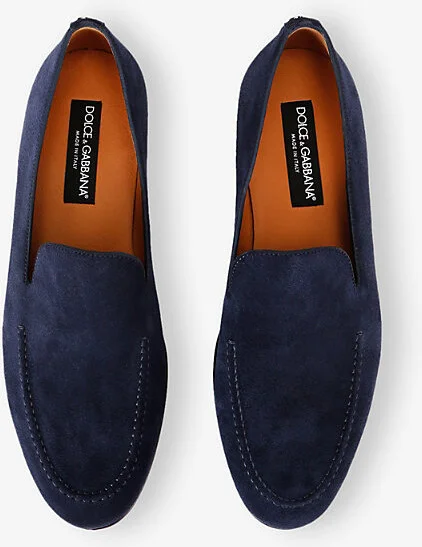 Mens Navy Vivaldi Suede Loafers Eur 44 / 10 Uk Men - Image 2