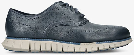 Mens Navy Zerøgrand Remastered Wingtip Leather Oxford Shoes Eur 42 / 8 Uk Men