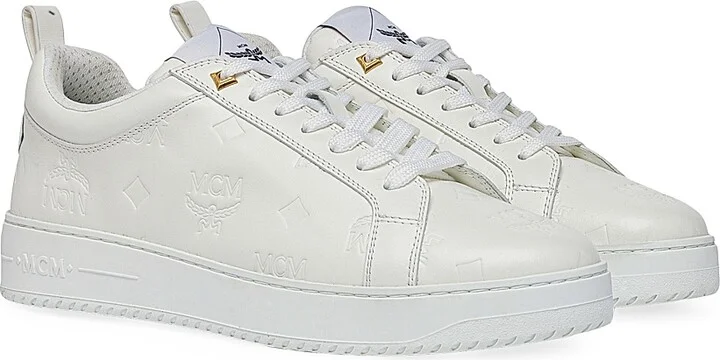 Men's Neo Derby Leather Sneakers - Egret - Size 7 - Image 2