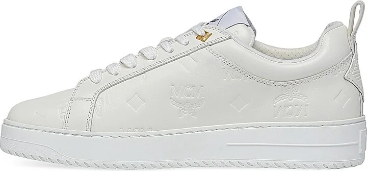 Men's Neo Derby Leather Sneakers - Egret - Size 7