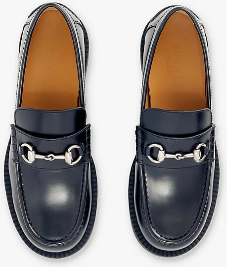 Mens Nero Taemin Horsebit-Embellished Leather Loafers Eur 43 / 9 Uk Men - Image 2
