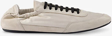Mens Neutral Collapse Re-Nylon and Suede Low-Top Trainers Eur 45.5 / 11.5 Uk Men
