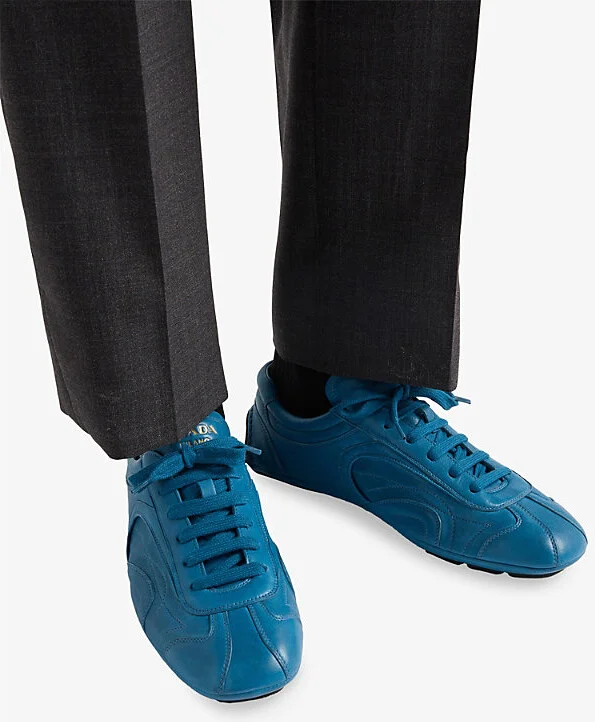 Mens Neutral Montecarlo Re-Edition 2005 Antiqued Leather Low-Top Trainers Eur 43.5 / 9.5 Uk Men - Image 6