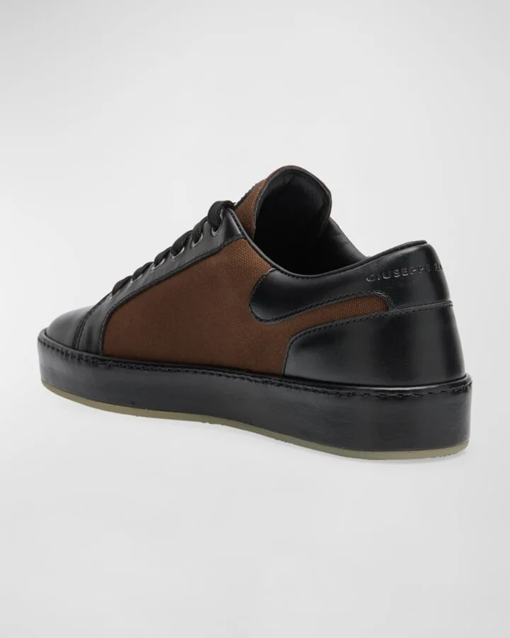 Men's Nevada Textile and Leather Low-Top Sneakers - Image 3