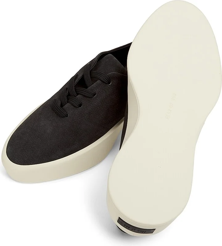 Men's New 101 Low-Top Suede Sneakers - Black - Size 7 - Image 6