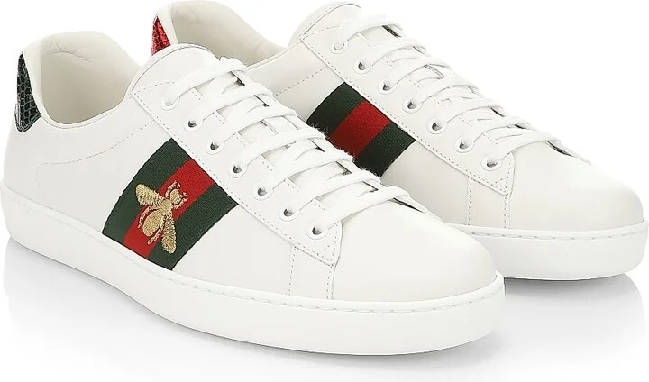 Men's New Ace Bee Embroidered Sneakers - White - Size 8 - Image 2