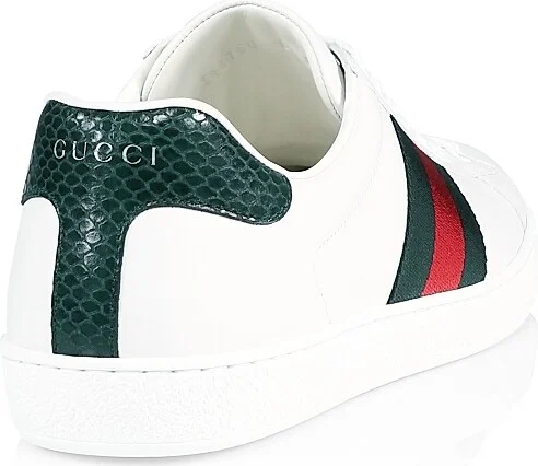Men's New Ace Crocodile-Embossed Sneakers - Green - Size 6 - Image 3