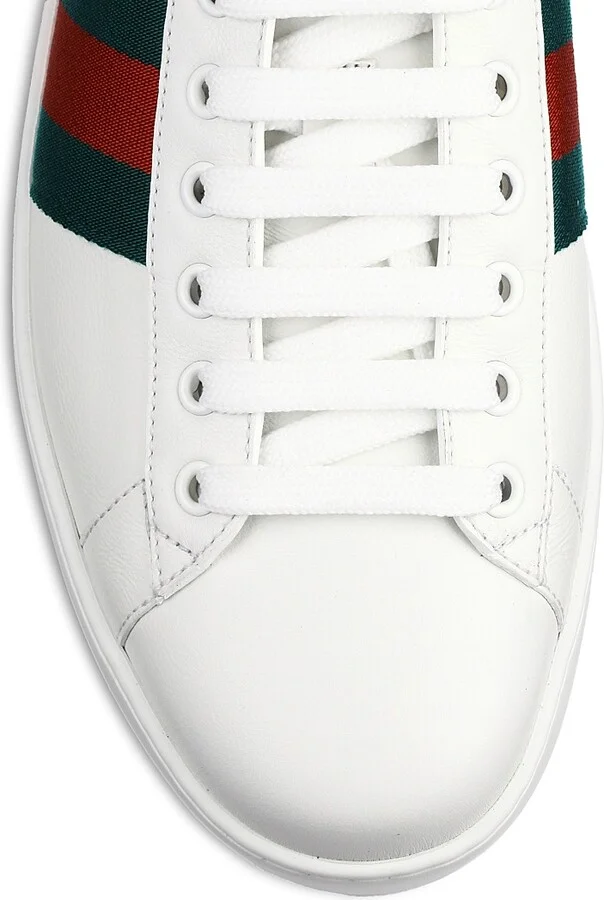 Men's New Ace Crocodile-Embossed Sneakers - Green - Size 6 - Image 4
