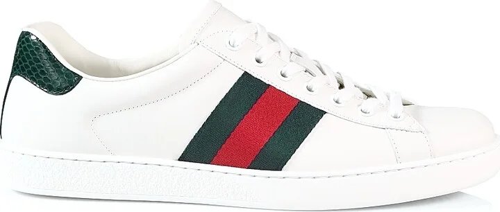 Men's New Ace Crocodile-Embossed Sneakers - Green - Size 6