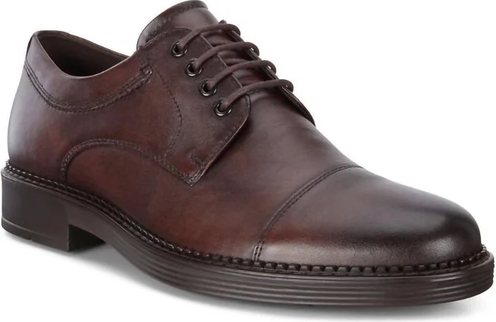 Men's Newcastle Cap Toe Oxford Shoe In Cocoa Brown